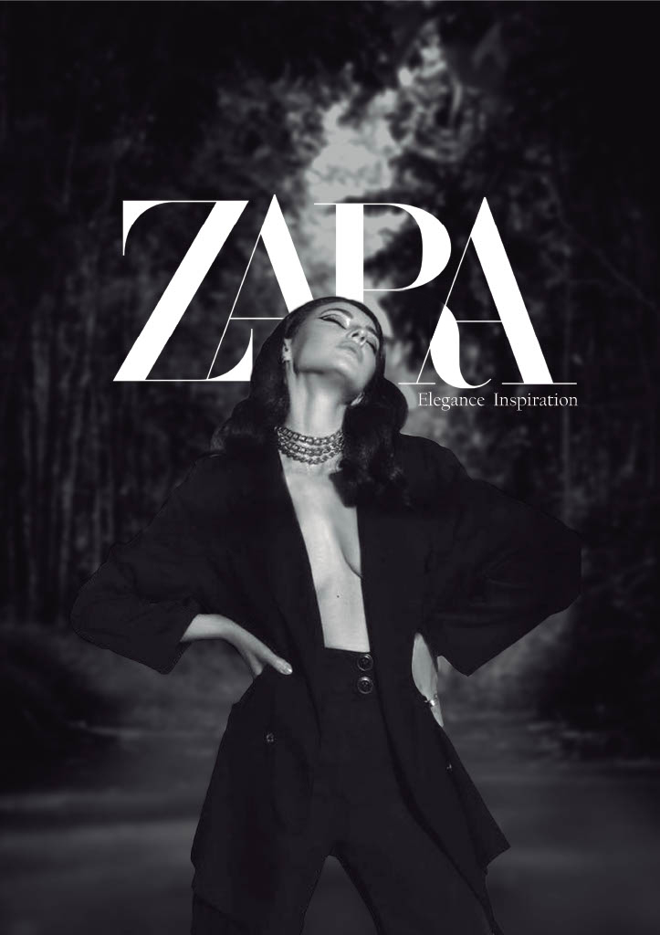 Portada revista moda estilo editorial minimalista